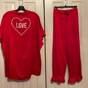Victoria’s Secret Satin pajama pant and robe.